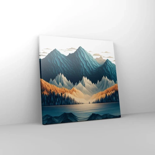 Canvas picture - Perfect Mountain Landscape - 30x30 cm