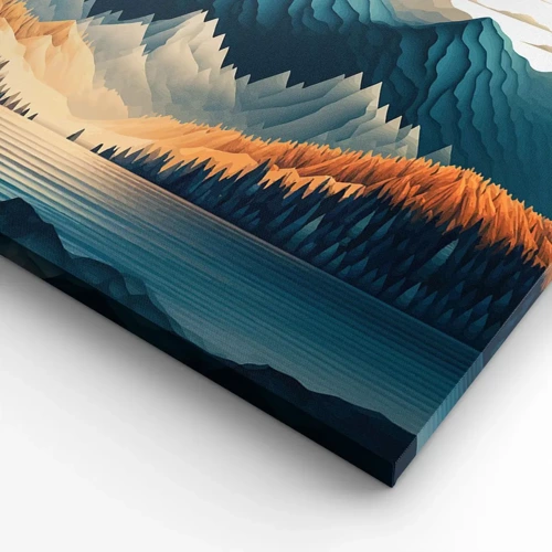 Canvas picture - Perfect Mountain Landscape - 30x30 cm