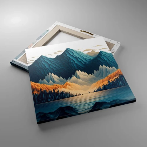 Canvas picture - Perfect Mountain Landscape - 40x40 cm