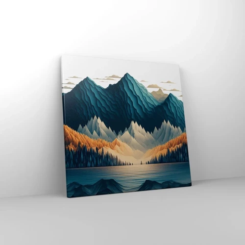Canvas picture - Perfect Mountain Landscape - 40x40 cm