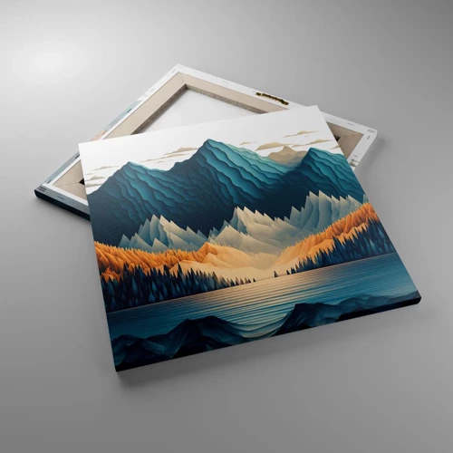 Canvas picture - Perfect Mountain Landscape - 50x50 cm