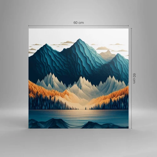 Canvas picture - Perfect Mountain Landscape - 60x60 cm