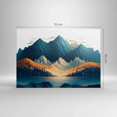 Canvas picture - Perfect Mountain Landscape - 70x50 cm