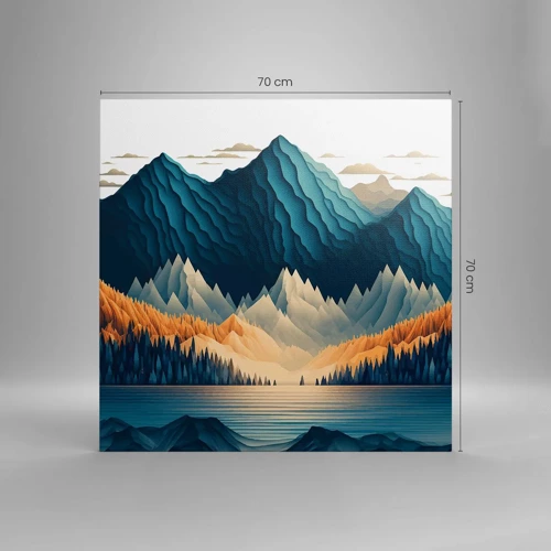 Canvas picture - Perfect Mountain Landscape - 70x70 cm