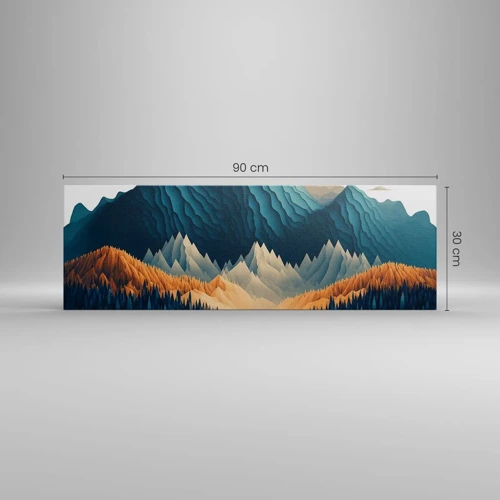 Canvas picture - Perfect Mountain Landscape - 90x30 cm