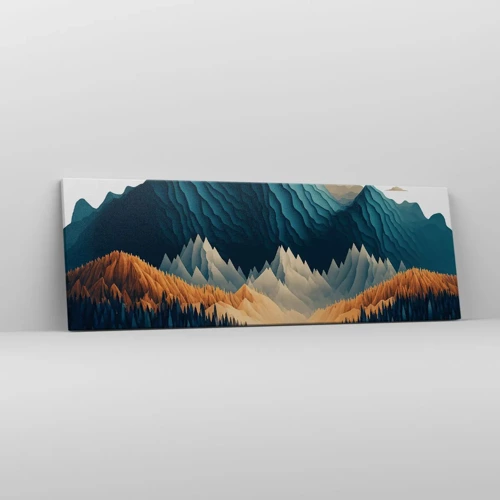 Canvas picture - Perfect Mountain Landscape - 90x30 cm