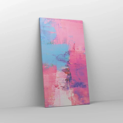 Canvas picture - Pink, Blue and a Pinch of Light - 55x100 cm