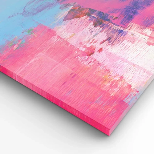Canvas picture - Pink, Blue and a Pinch of Light - 55x100 cm