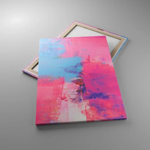 Canvas picture - Pink, Blue and a Pinch of Light - 70x100 cm