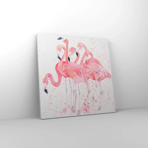 Canvas picture - Pink Power - 40x40 cm