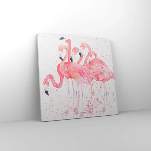 Canvas picture - Pink Power - 50x50 cm