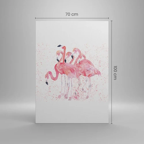 Canvas picture - Pink Power - 70x100 cm