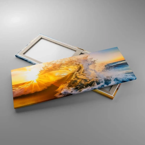 Canvas picture - Playing with Sand - 100x40 cm