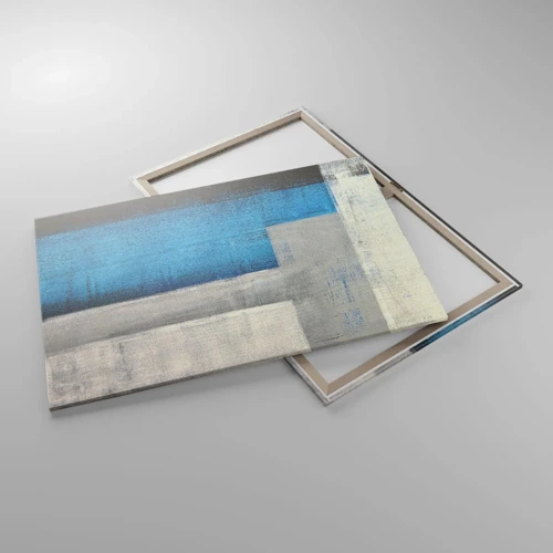 Canvas picture - Poetic Composition of Blue and Grey - 100x70 cm