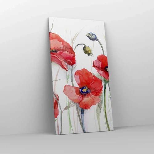 Canvas picture - Polish Flowers - 65x120 cm