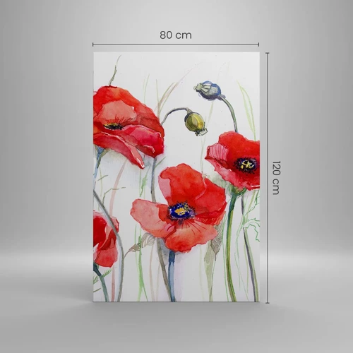 Canvas picture - Polish Flowers - 80x120 cm