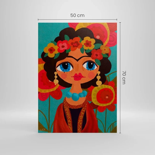 Canvas picture - Poppy Lady - 50x70 cm