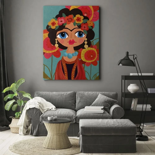 Canvas picture - Poppy Lady - 65x120 cm