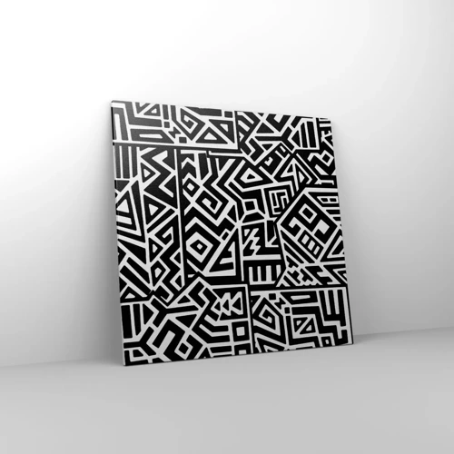 Canvas picture - Precolumbian Composition - 70x70 cm