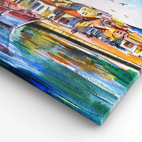 Canvas picture - Rainbow Afternoon - 100x40 cm