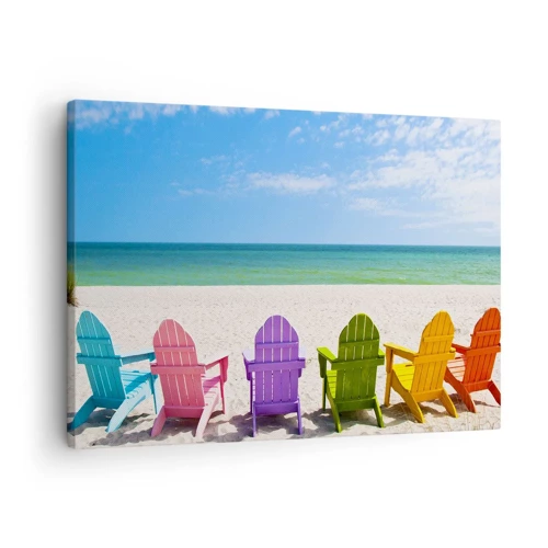 Canvas picture - Rainbow Beach - 70x50 cm