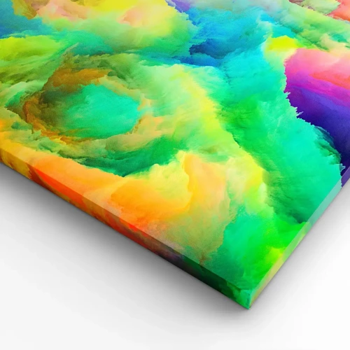 Canvas picture - Rainbow Fluff - 140x50 cm