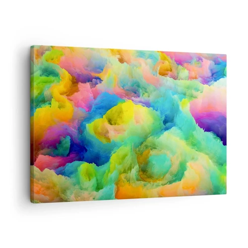 Canvas picture - Rainbow Fluff - 70x50 cm