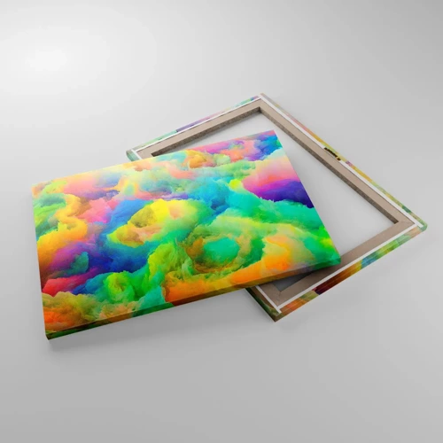Canvas picture - Rainbow Fluff - 70x50 cm