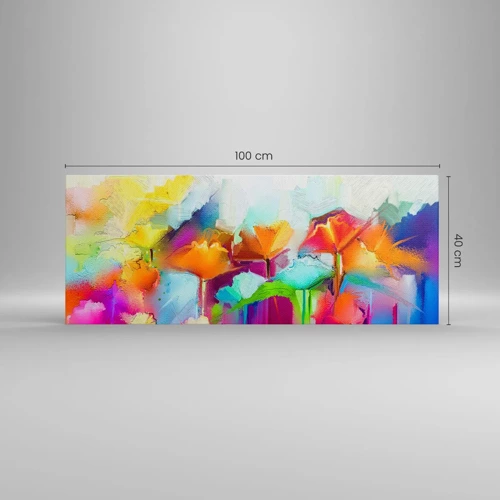 Canvas picture - Rainbow Has Bloomed - 100x40 cm