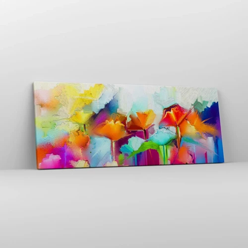 Canvas picture - Rainbow Has Bloomed - 100x40 cm