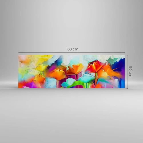 Canvas picture - Rainbow Has Bloomed - 160x50 cm