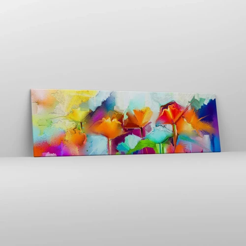 Canvas picture - Rainbow Has Bloomed - 160x50 cm