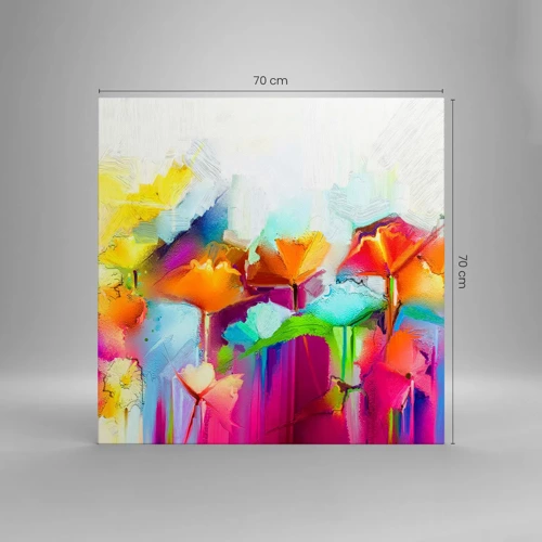 Canvas picture - Rainbow Has Bloomed - 70x70 cm