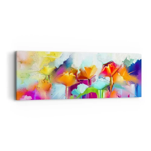Canvas picture - Rainbow Has Bloomed - 90x30 cm