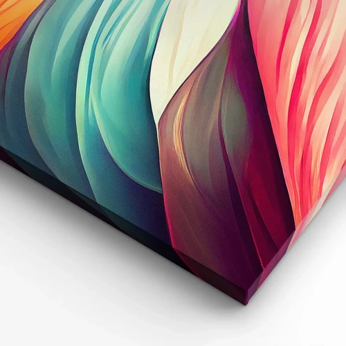 Canvas picture - Rainbow Knot - 55x100 cm