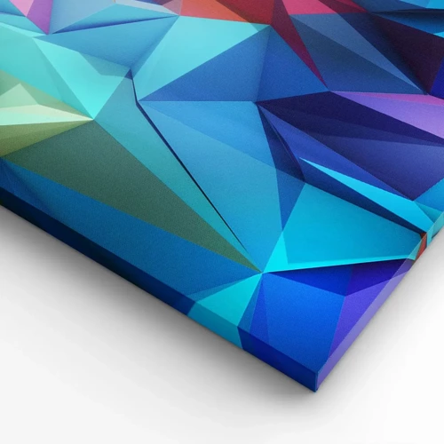 Canvas picture - Rainbow Origami - 120x80 cm
