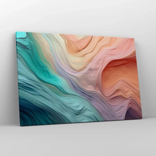 Canvas picture - Rainbow Wave - 120x80 cm