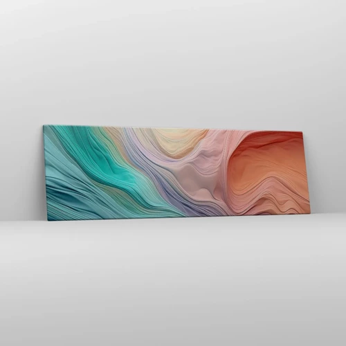 Canvas picture - Rainbow Wave - 160x50 cm