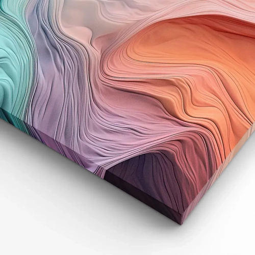 Canvas picture - Rainbow Wave - 160x50 cm