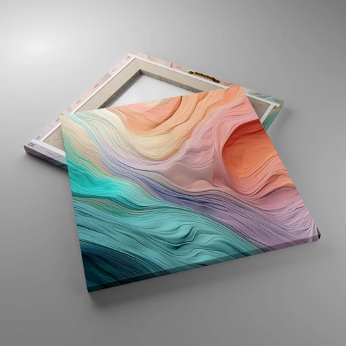 Canvas picture - Rainbow Wave - 40x40 cm