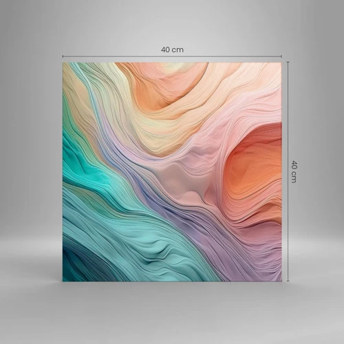 Canvas picture - Rainbow Wave - 40x40 cm