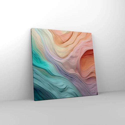 Canvas picture - Rainbow Wave - 40x40 cm