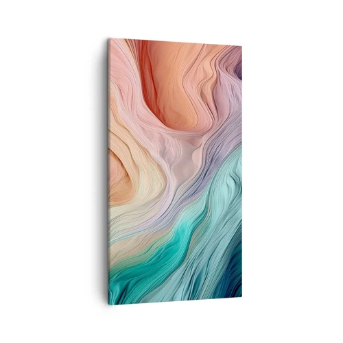 Canvas picture - Rainbow Wave - 45x80 cm