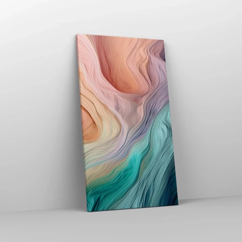 Canvas picture - Rainbow Wave - 45x80 cm