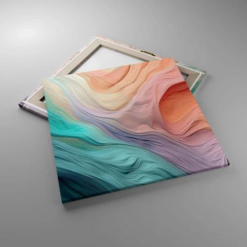 Canvas picture - Rainbow Wave - 60x60 cm