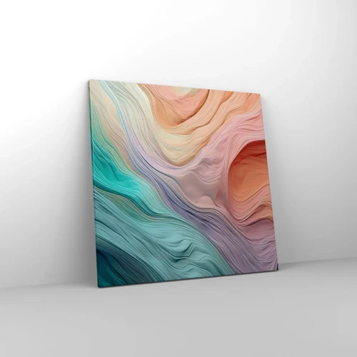 Canvas picture - Rainbow Wave - 60x60 cm