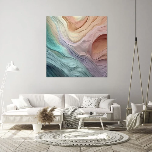 Canvas picture - Rainbow Wave - 60x60 cm