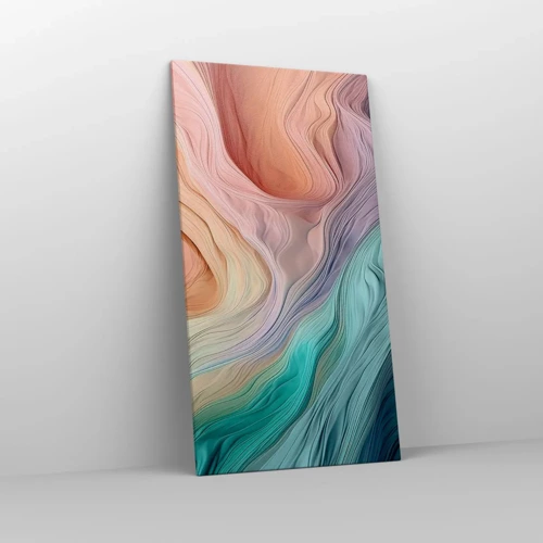 Canvas picture - Rainbow Wave - 65x120 cm