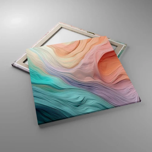 Canvas picture - Rainbow Wave - 70x70 cm