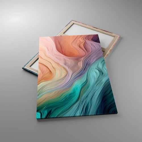 Canvas picture - Rainbow Wave - 80x120 cm